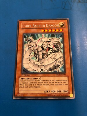 YUGIOH Rare Cyber Barrier Dragon DP04-EN002 1st Edition-image
