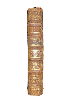 The Oratories of Marcus Fabius Latin Tomus II 1760 Quintiliani Antique Book-image