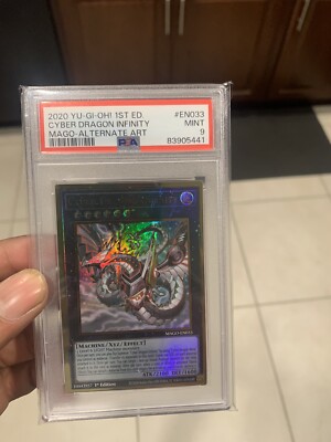 Psa 9 Cyber Dragon Infinity 1st Edition Alternate Art 2020 Yu-Gi-Oh-image