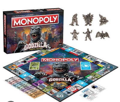 Godzilla Monopoly Board Game Brand New-image