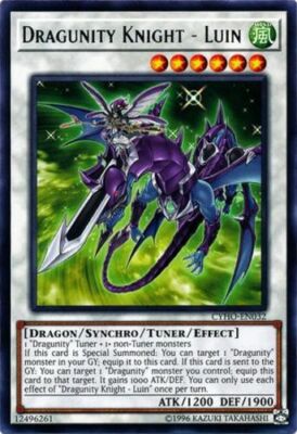 Dragunity Knight - Luin - CYHO-EN032 - Rare - Unlimited Edition x3 - Near Mint-image