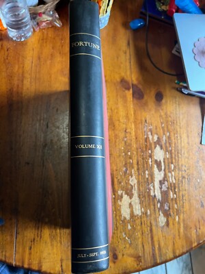 Fortune Magazines 1935 July - September Leather Binding Women In Business 3 part-image
