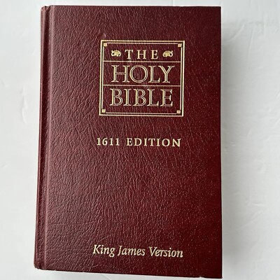 KING JAMES 1611 EDITION HOLY BIBLE, in Full Red Leather Nelson 301 KJV Hardcover-image