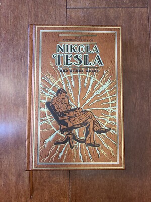 The Autobiography Of Nikola Tesla and Other Works Leather Bound Hardcover-image