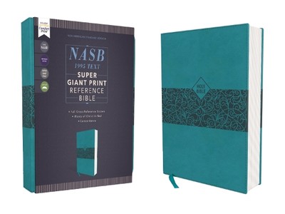 NASB, Super Giant Print Reference Bible, Leathersoft (Leather Bound) (UK IMPORT)-image
