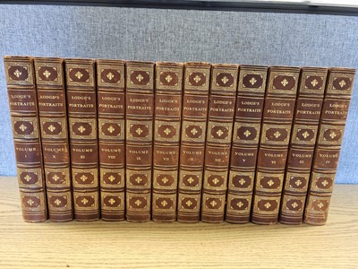 Portraits of Illustrious Personages of Great Britain 12 volume complete set ra..-image