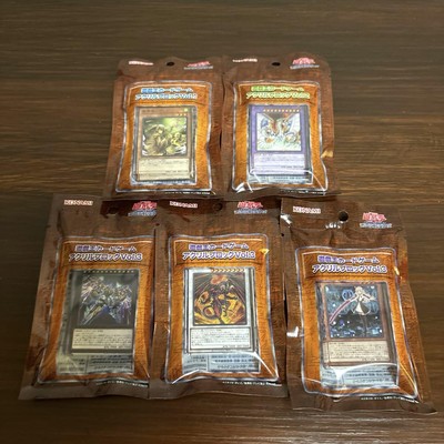 Yu-Gi-Oh! 5 Types Acrylic Blocks Set WINDSPIRIT Cyber End Red Demon Unused-image