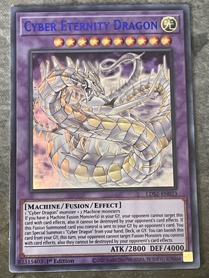 Yugioh - Cyber Eternity Dragon - Ultra Rare Blue Holographic - 1st Edition Card-image