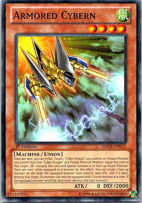 Armored Cybern SDCR-EN011 Yu-Gi-Oh! Light Play 1st Edition-image