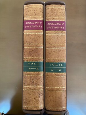 Dictionary of the English Language by Dr. Samuel Johnson 2 Vols Folio Society-image