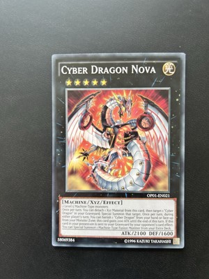 Yu-Gi-Oh! OP01-EN021 Cyber Dragon Nova (Unlimited) Common, NEAR MINT-image