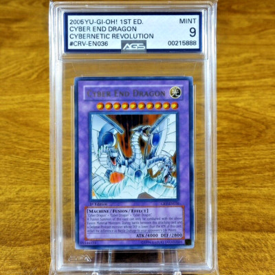 Yu-Gi-Oh Cybernetic Revolution 1st Edition Cyber End Dragon CRV-EN036 AGS Mint 9-image