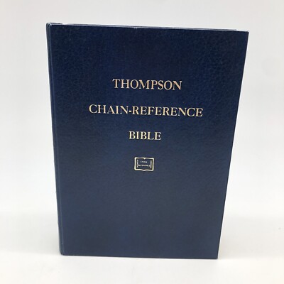 Chain Reference Bible Thompson 1982 Genuine Leather ~Red Letter 4th Improved Ed-image