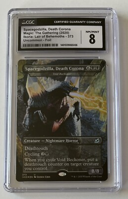 Magic 2020 Spacegodzilla, Death Corona Foil #373, CGC 8.0-image
