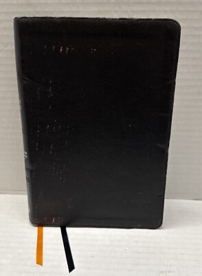 CSB Large Print Ultrathin Reference Bible, Black Premium Leather by Holman 2017-image