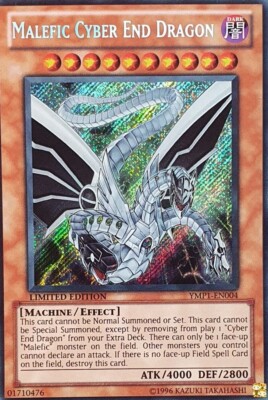 Yugioh Malefic Cyber End Dragon YMP1-EN004 Secret Rare Limited Edition 2011 NM-image
