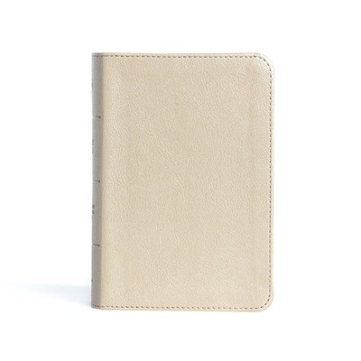 CSB Bibles by H CSB Large Print Compact Reference Bible, Gold Le (Leather Bound)-image