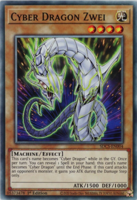 YuGiOh Cyber Dragon Zwei SDCS-EN004 Common 1st Edition-image