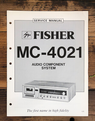 Fisher MC-4021 Stereo  Service Manual *Original*-image