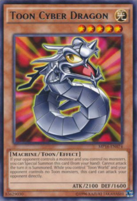 Toon Cyber Dragon	- MP16-EN074 - Rare - Unlimited Yugioh-image