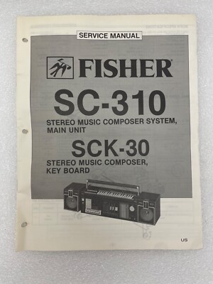 Original Fisher SC-310 SCK-30 Stereo Composer System Service Repair Manual Boomb-image