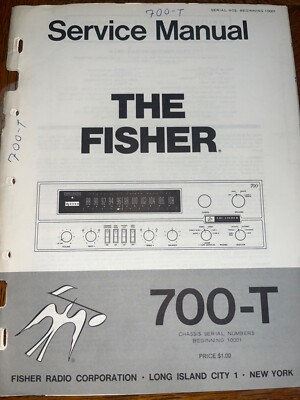 Fisher 700-T Service Manual Stereophonic FM Stereo Receiver Original-image