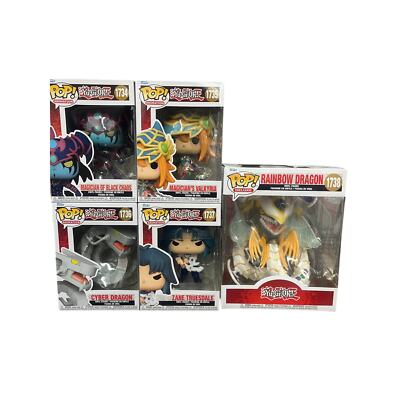 Funko Pop Lot Yu-Gi-Oh Magician of Black Chaos Cyber Dragon -image