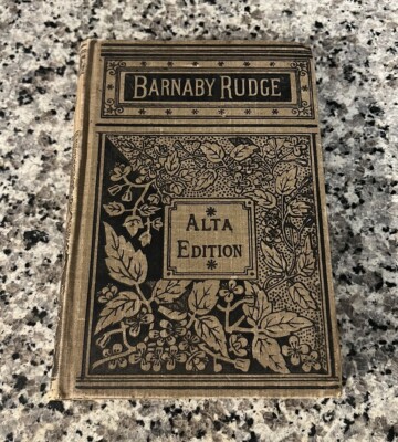 1892 Alta Edition Barnaby Rudge & Hard Times by Charles Dickens -Porter & Coates-image