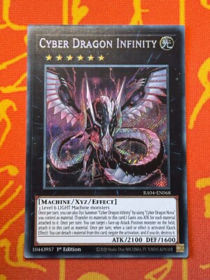 YUGIOH CYBER DRAGON INFINITY SECRET RARE NM RA04-EN068-image