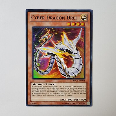 Cyber Dragon Drei - SDCR-EN002 - NM - Super Rare - Unlimited - Yugioh-image