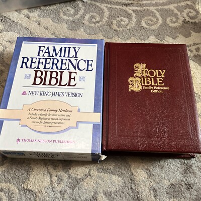 Family Reference Bible (1985, Leather)-image
