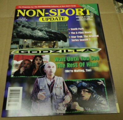 NON SPORT UPDATE Volume 9 No 3 GODZILLA cover Contains pop out price guide-image