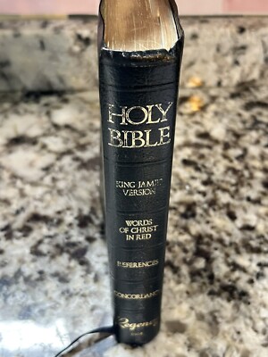 Holy Bible King James Reference Edition Leather Thumb-Indexed - Regency 1989-image