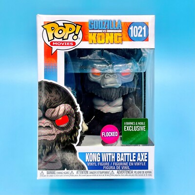 Funko POP! Movies Godzilla Vs Kong with Battle Axe Flocked Figure 1021 Exclusive-image