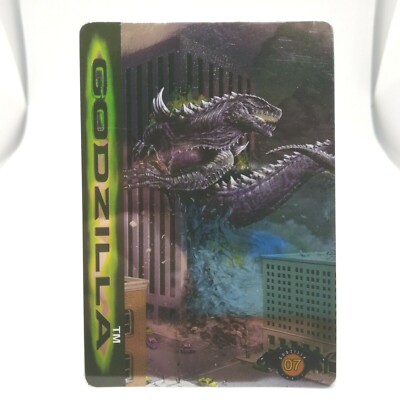 No.07 Godzilla Hollywood movie Card Japan 1998 BANDAI TOHO MADE in JAPAN TCG-image