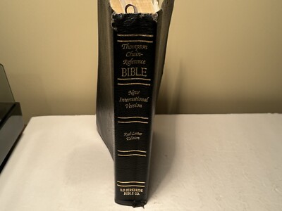 HOLY BIBLE NIV Thompson Chain-Reference Bonded Leather Red Letter 1992 Kirkbride-image