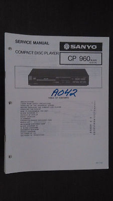 Fisher cp-960 service manual original repair book stereo cd player-image