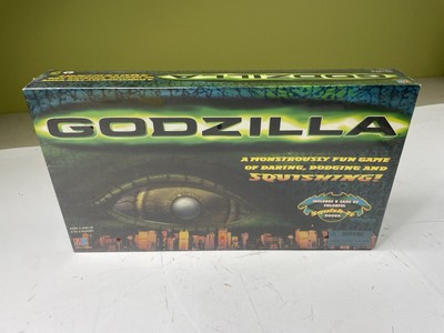 BRAND NEW Vintage Godzilla Board Game Milton Bradley 1998 3D Play Doh Compatible-image