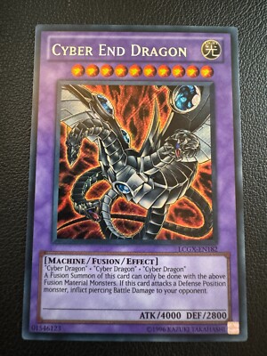 Yugioh Cyber End Dragon LCGX-EN182 Secret Rare Near Mint (NM)-image