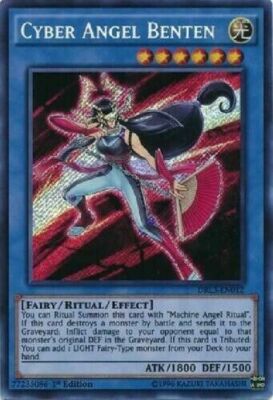 Yugioh DRL3-EN012 Cyber Angel Benten Secret 1st NM VERY HARD TO FIND + BONUS!!-image