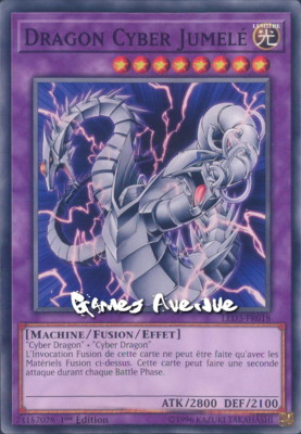 Yu-Gi-Oh! Dragon Cyber Twin LED3-FR018 VF/COMMUNE-image