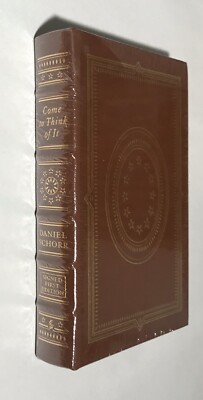 EASTON PRESS Daniel Schorr COME TO THINK OF IT SIGNED SEALED NPR Politics-image