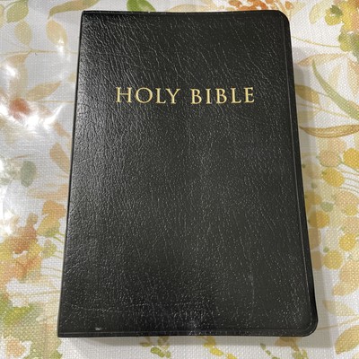 King James Reference Bible Zondervan Gold Edition Black Bonded Leather Large Prt-image