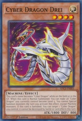 Cyber Dragon Drei - SDCS-EN005 - Common - 1st Edition - Near Mint-image