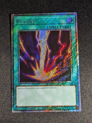 Yugioh - Raigeki RA03-EN083 1st Edition Platinum Secret Rare NM-image