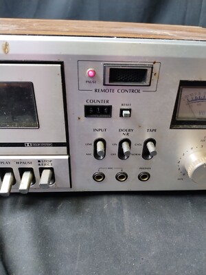 Vintage Fisher Stereo Cassette Deck Model 143-93242800 No Remote Tested - Works-image