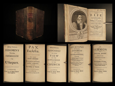 1678 1ed Life of Robert Sanderson Izaak Walton LOGIC Principles Isaac Newton-image