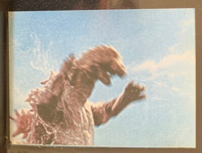 1973 vintage GODZILLA Amada Toho kaiju Card Japanese Godzilla #15A-image