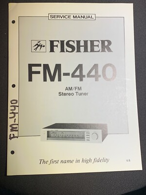 Fisher FM-440 Service AM/FM Stereo Tuner Original-image