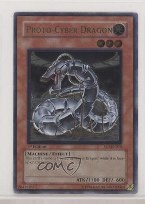 2006 Yu-Gi-Oh! - Shadow of Infinity 1st Edition UL Proto-Cyber Dragon u3f-image